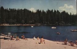 Lake at Twain Harte Postcard