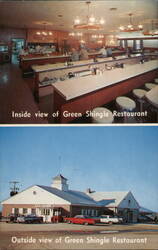 Green Shingle Restaurant Postcard