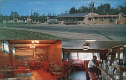 Light's Motel and Restaurant Postcard