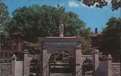 The Beautiful Entrance to Marywood College Postcard