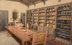 The Dining Room of Scotty's Castle Death Valley, CA Postcard Postcard Postcard