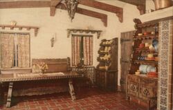 Breakfast Nook in the Spanish Kitchen of Scotty's Castle Death Valley, CA Postcard Postcard Postcard