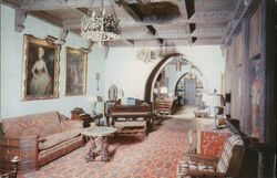 First Floor Music Room at Scotty's Castle Death Valley, CA Postcard Postcard Postcard