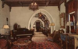 First Floor Music Room in Scotty's Castle Death Valley, CA Postcard Postcard Postcard