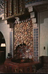 The Fountain in the Living Hall - Scotty's Castle Death Valley, CA Postcard Postcard Postcard