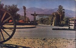 Furnace Creek Ranch - Entrance Death Valley National Park Postcard Postcard Postcard