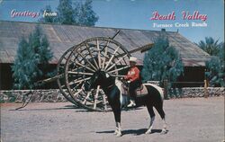 Greetings from Death Valley Furnace Creek Ranch Postcard