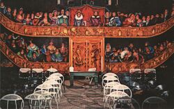 View of one section of Marta Becker's famous mural in the Amargosa Opera House Postcard