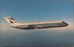 North Central Airlines' Douglas DC-9 Postcard