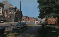 View of Menomonie Public Library built in 1889 as a memorial to Mable Tainter Postcard