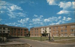 New Men's Dormitories at Toledo University Postcard