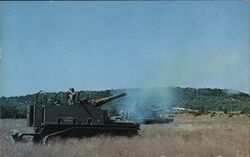 Self-Propelled 155MM Howitzers Postcard