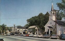 View of Main Street North Conway, NH Postcard Postcard Postcard