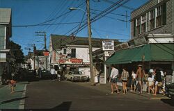 Business District, Commercial Street at the tip of Cape Cod Postcard