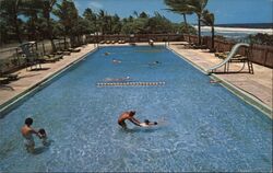 Kwajalein Missile Range Swimming Pool Postcard