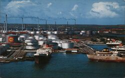 Giant Shell Refinery Postcard