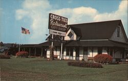 Cross Ties Restaurant and Gift Shop Postcard