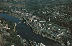 Bridge over Willamette River Oregon City, OR Postcard Postcard Postcard