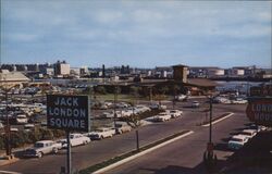 Jack London Square on the Estuary (Ship Channel) Oakland, CA Postcard Postcard Postcard