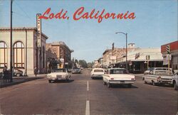 Downtown Lodi, CA Postcard Postcard Postcard