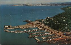 Air View of Sausalito, California Postcard