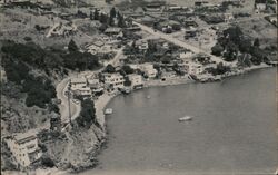 Aerial View of Town Postcard