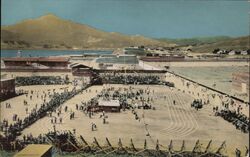 Sports Event at San Quentin Prison Postcard