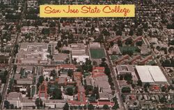 San Jose State College California Postcard Postcard Postcard