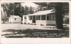 Cottages at Pine Grove Motor OCurt Massey, ON Canada Ontario Postcard Postcard Postcard