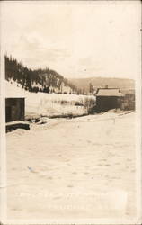 Truckee River Winter Scene California Postcard Postcard Postcard