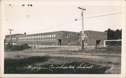 Nipigon Consolidated School Ontario Canada Fisher Postcard Postcard Postcard