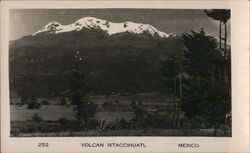 Ixtaccihuatl Volcano Mexico Postcard Postcard Postcard