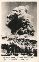 Vulcan Fac4e, Lassen Eruptopm Viola, CA Postcard Postcard Postcard