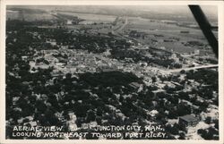 Aerial View Looking Northeast Toward Fort Riley Postcard