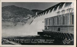 The Grand Coulee Dam Washington Postcard Postcard Postcard