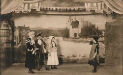 Performers in a Play Theatre Postcard Postcard Postcard