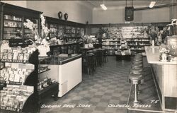 Shahan Drug Store Caldwell, KS Postcard Postcard Postcard