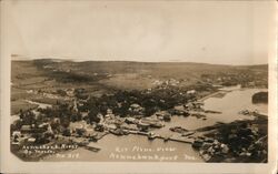 Aerial View of Town Postcard