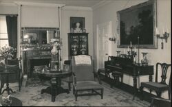 The Drawing Room in Colonel Black Mansion Postcard