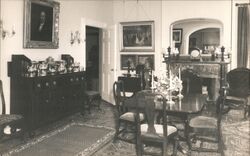 The Dining Room in Colonel Black Mansion Postcard