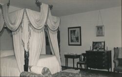 Master Bed ROom - Colonel Black Mansion Postcard