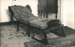 A Dutch Bed Chair (opened) in Colonel Black Mansion Postcard