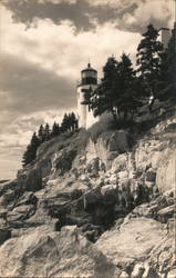 Bass Harbor Lighthouse Mount Desert Island, ME Ballard Photo Postcard Postcard Postcard