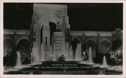 Rainbow Fountain 1940 Golden Gate International Exposition California 1939 Golden Gate International Exposition (GGIE) Moulin Po Postcard