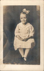 Girl, Studio Portrait Postcard