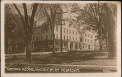 Exterior of Addison House Postcard