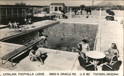 Outdoor Pool at Catalina Foothills Lodge Tucson, AZ Postcard Postcard Postcard