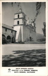 Santa Barbara Mission California Postcard Postcard Postcard