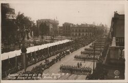 Juarez Avenue on Holiday Postcard