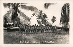 San Blas Indian Boys Postcard